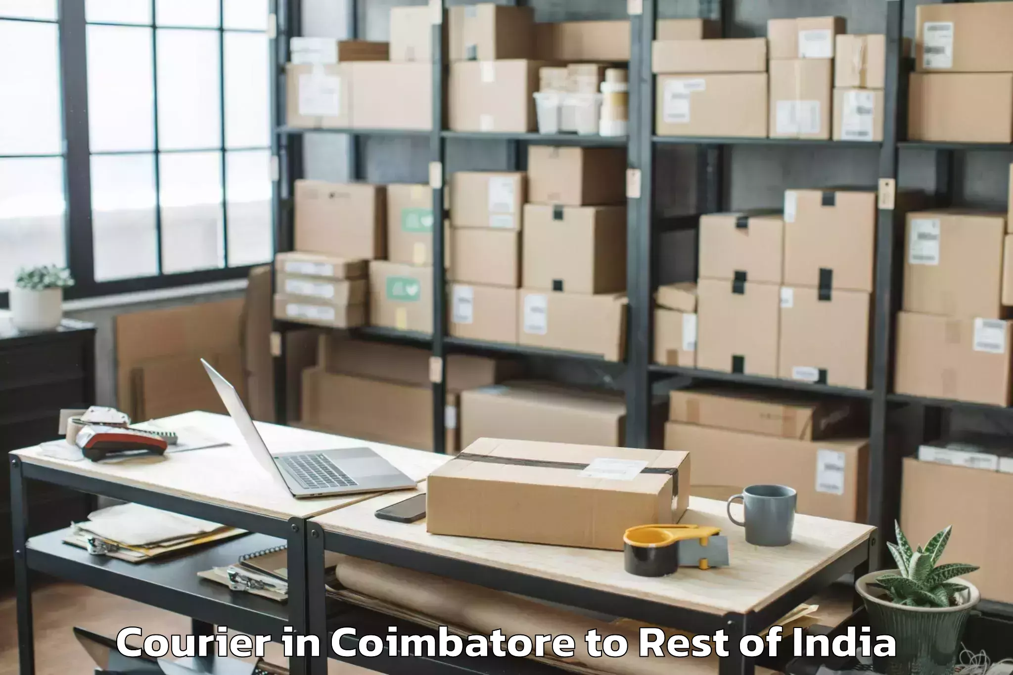 Top Coimbatore to Chilkoor Courier Available